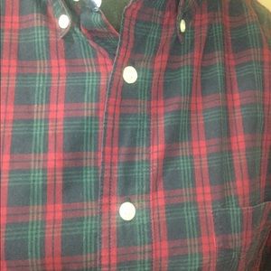 RED PLAID LONG SLEEVE BUTTON DOWN